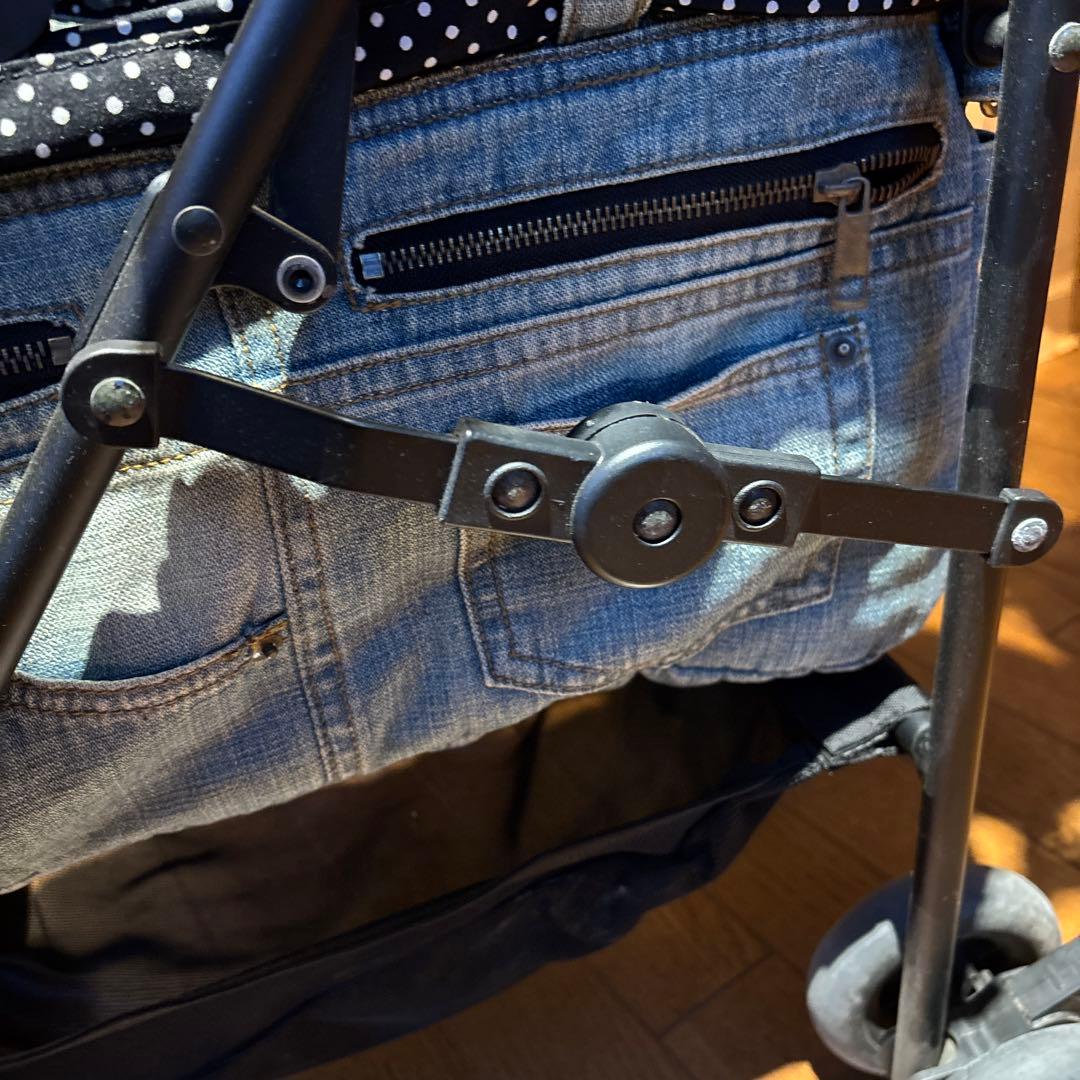 アジリティ　犬用ペットカート 黒 デニム風