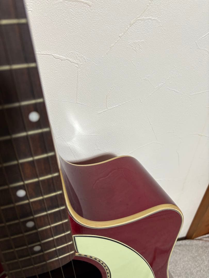 Fender アコースティックギター 赤