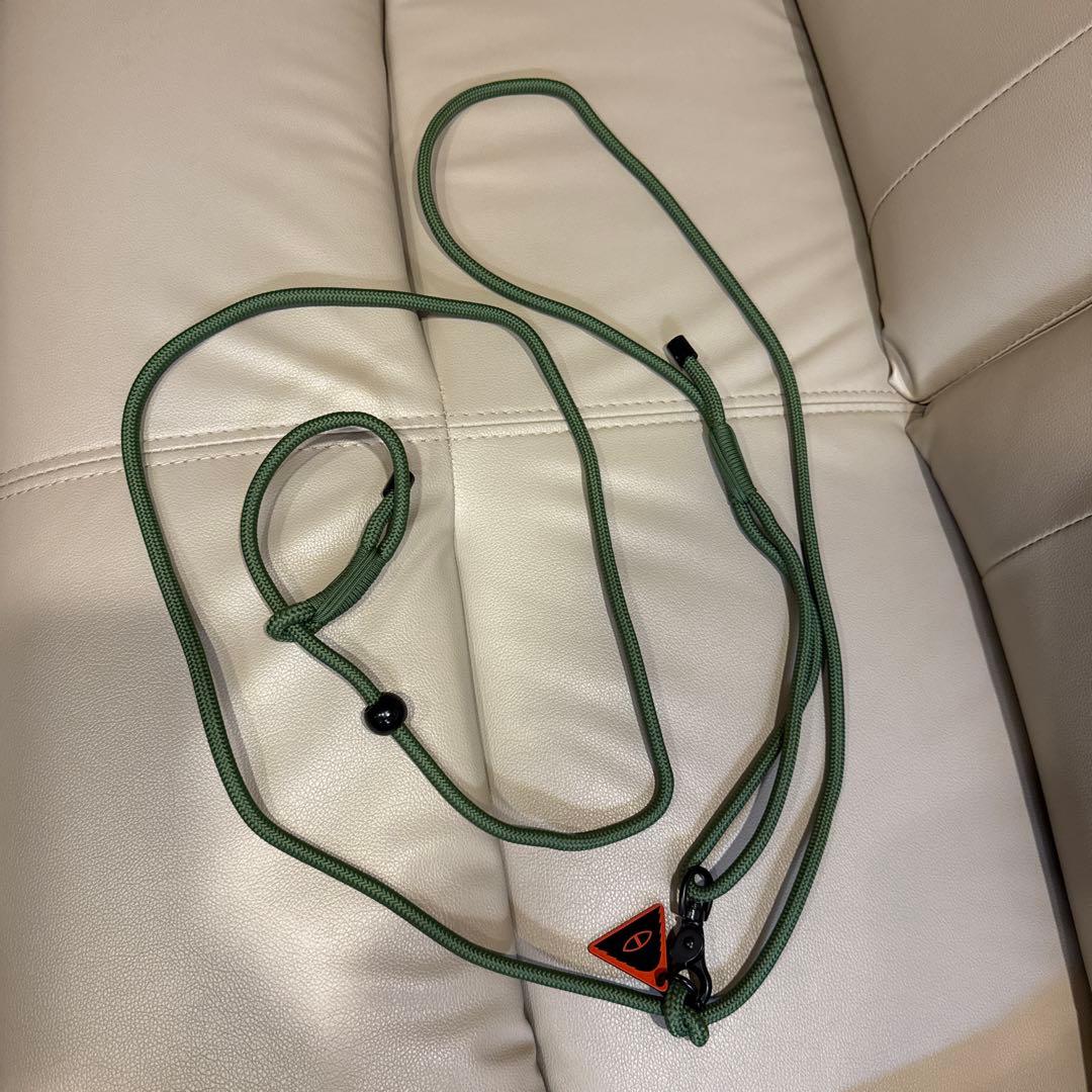 ナイロン製オリーブグリーンリード　スリップリード　ショルダーリード　Brico