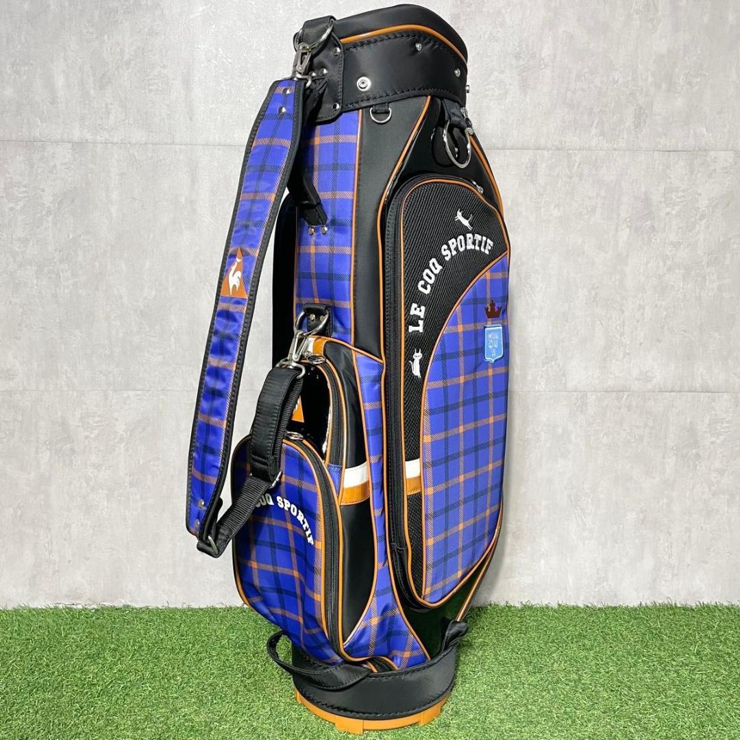 【美品】ルコックスポルティフ キャディバッグ ゴルフバッグ レディース パープル