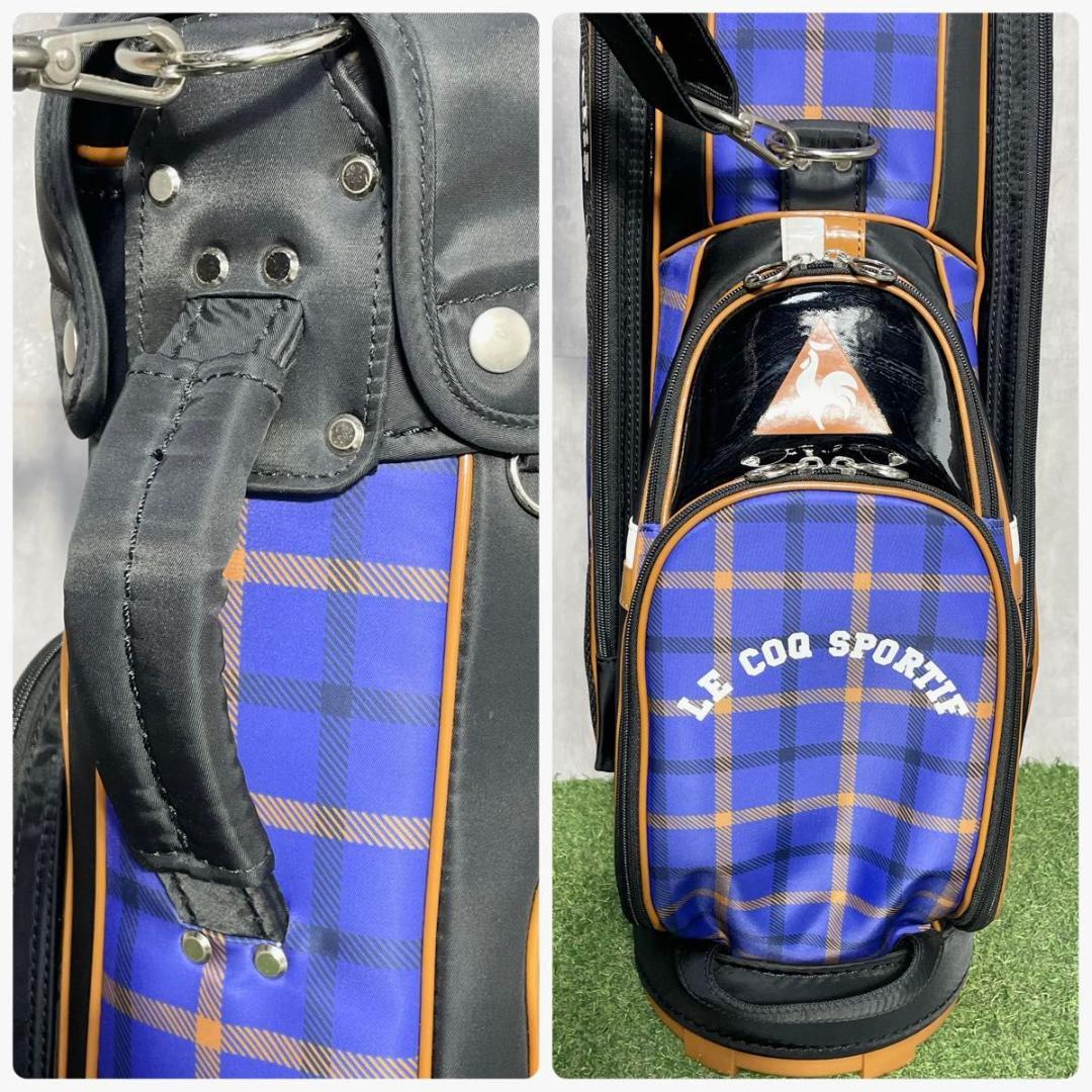 【美品】ルコックスポルティフ キャディバッグ ゴルフバッグ レディース パープル