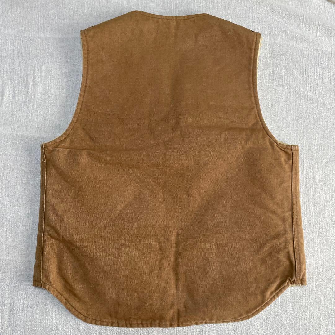 カーハート　ブラウンダックボアベスト　made in USA