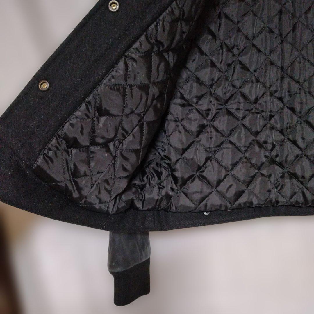 ウールレザーシングルライダースジャケット