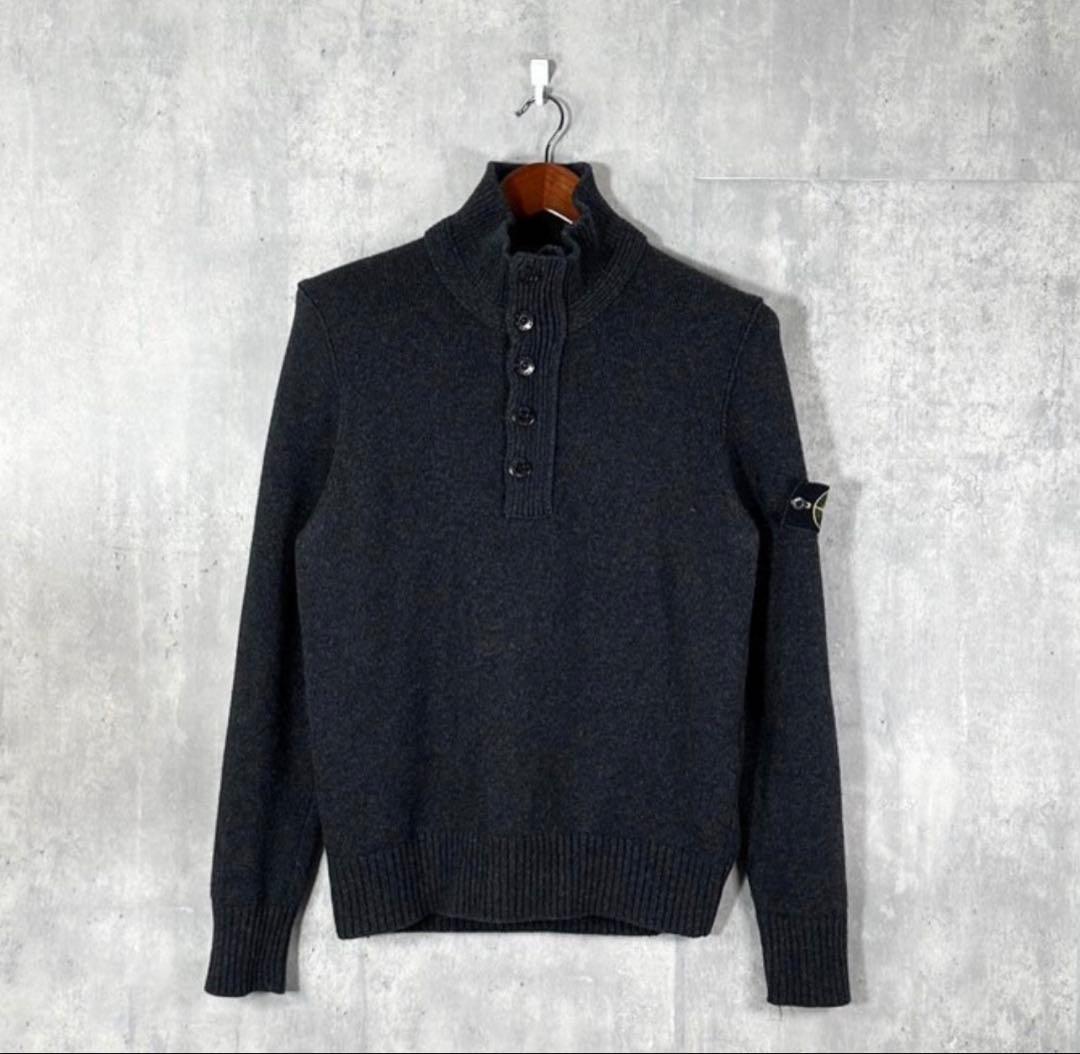 【中古】Stone  ハーフジップ セーター