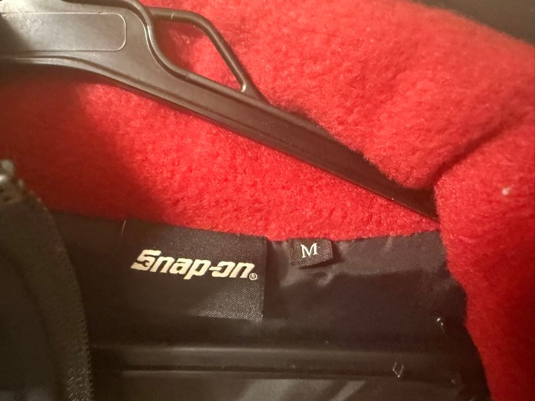 限定品　Snap-on ジップアップベスト スナップオン 黒/グレー　Mサイズ