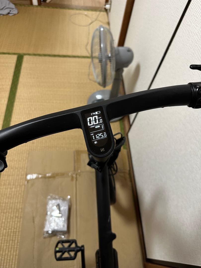 電動アシスト自転車 折りたたみ ブラック