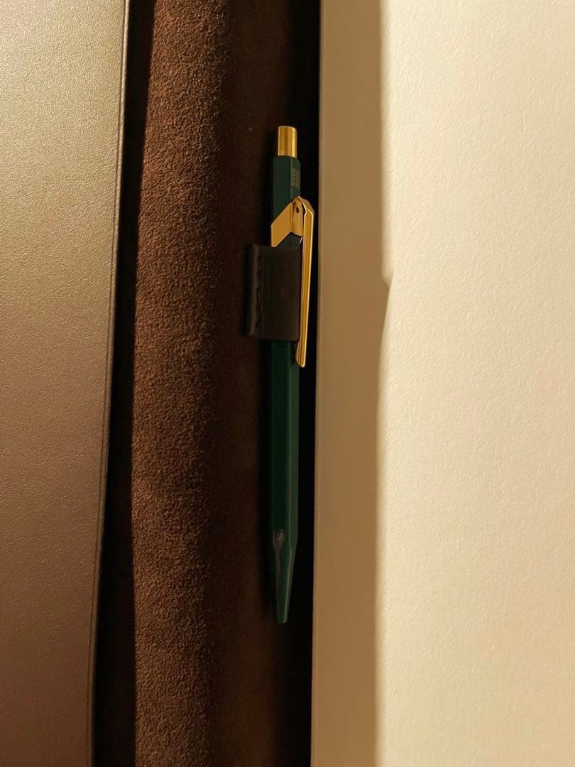 ロレックス　公式ノベルティ　カランダッシュボールペン&A4用革ノートカバーセット