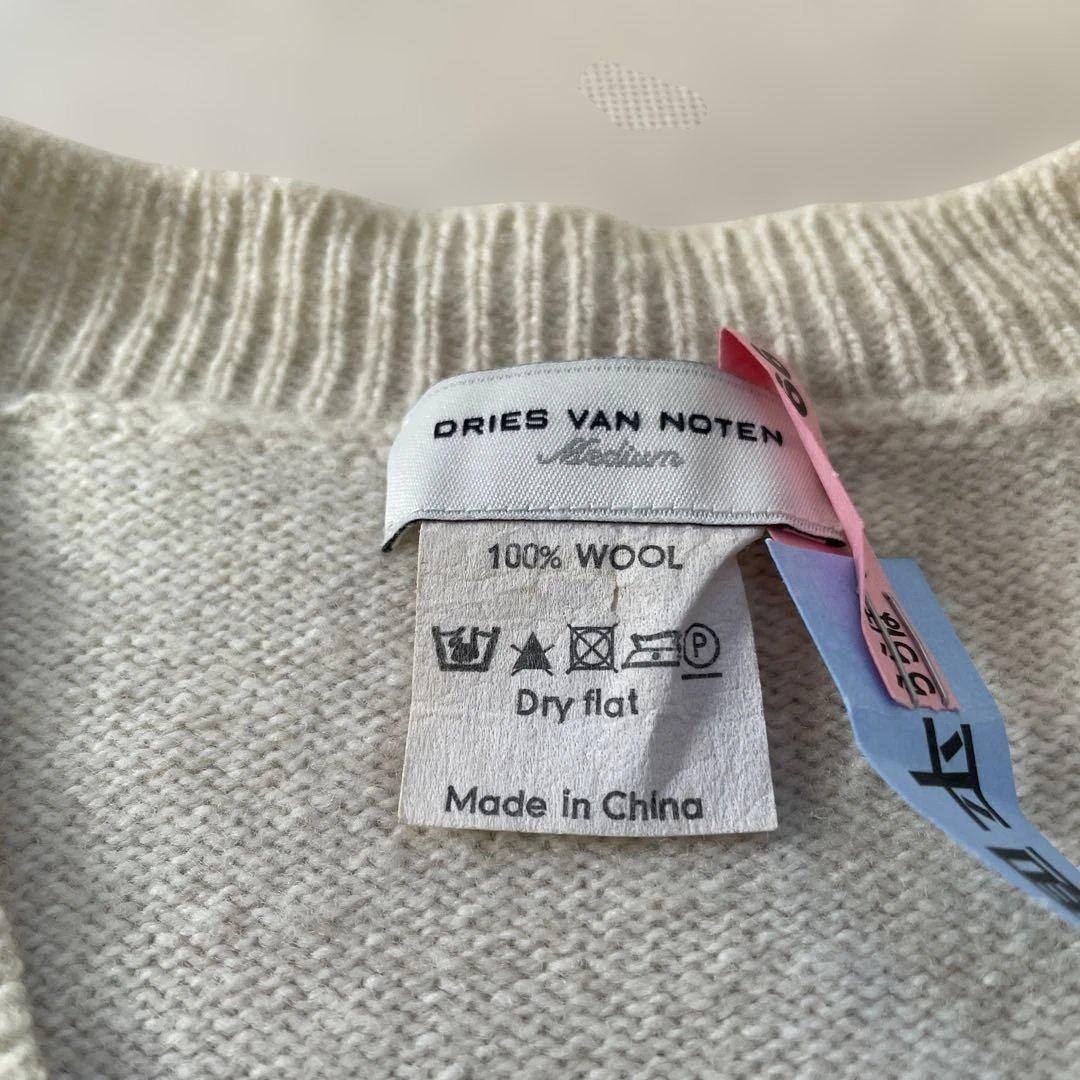 DRIES VAN NOTEN 100%ウール Vネックセーター