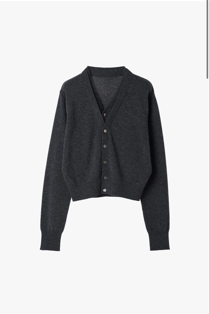 トップス venica Double collar wool knit cardigan