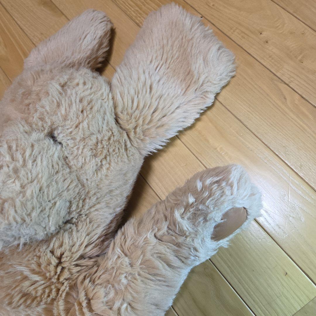 大きめ ベージュ 犬のぬいぐるみ くたくた　レトリーバー系？