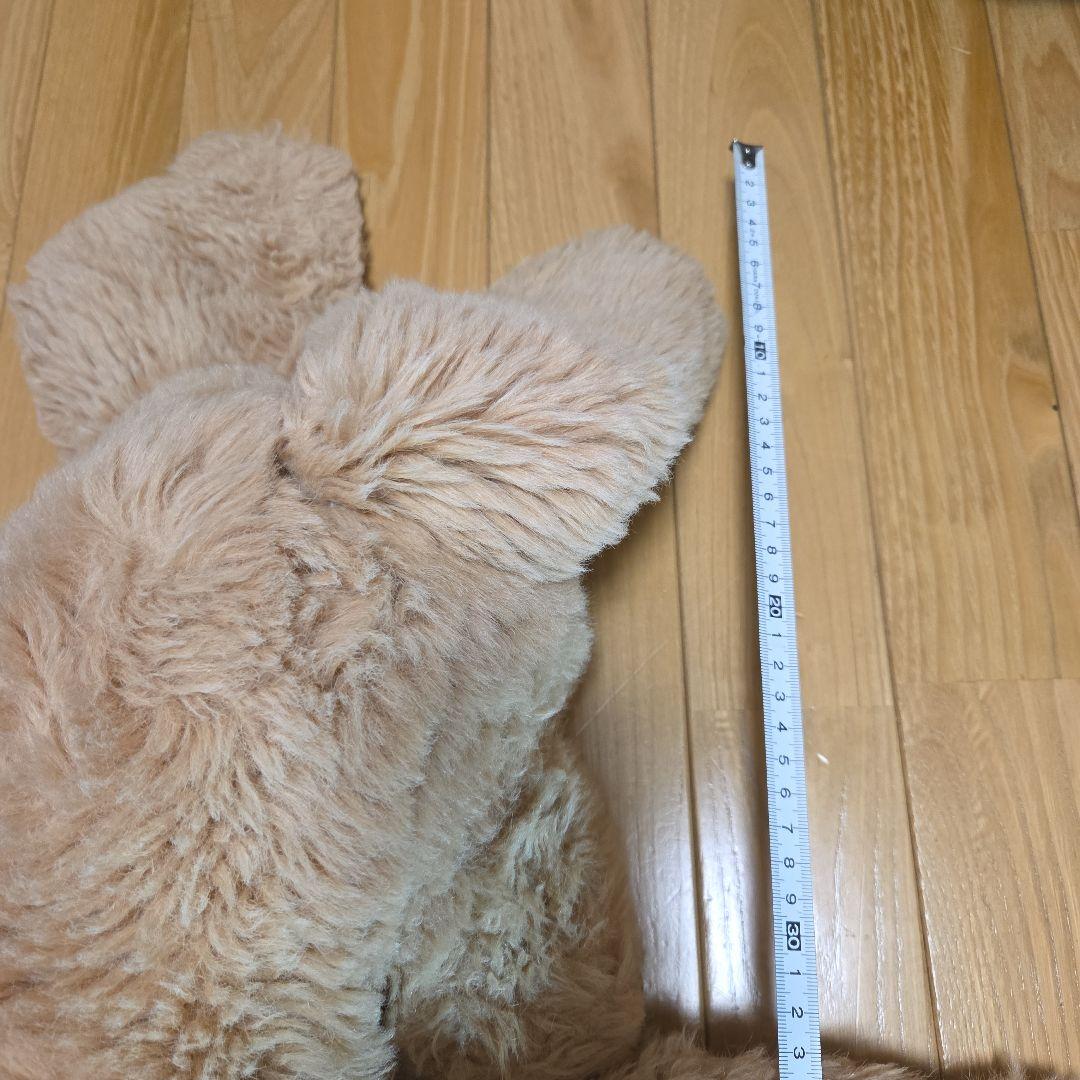 大きめ ベージュ 犬のぬいぐるみ くたくた　レトリーバー系？