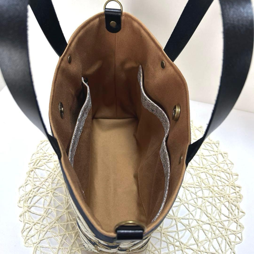 ミナペルホネン舟形トートバッグ　ハンドメイド