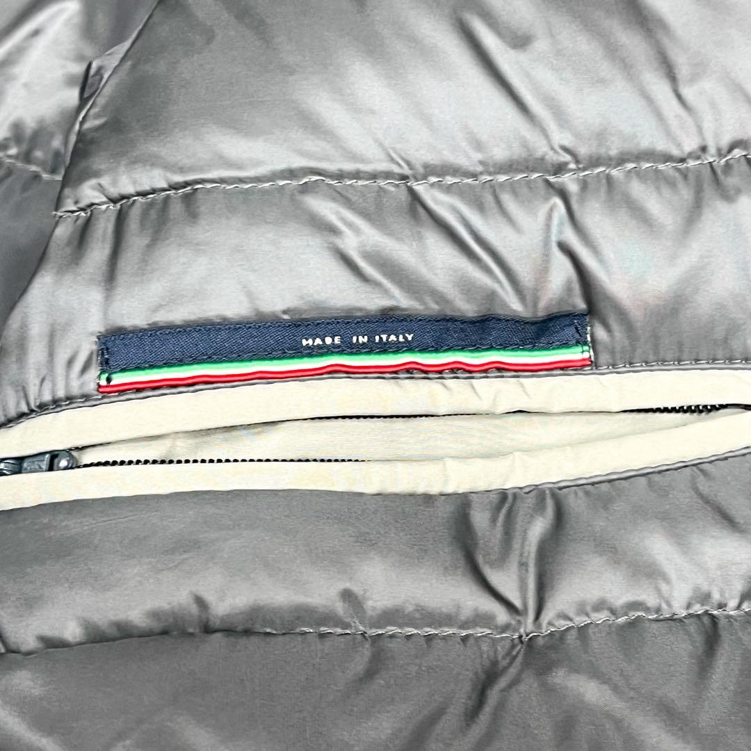 希少 ヘルノ ダウンジャケット チェスターコート型 ロゴプレート ダウンコート