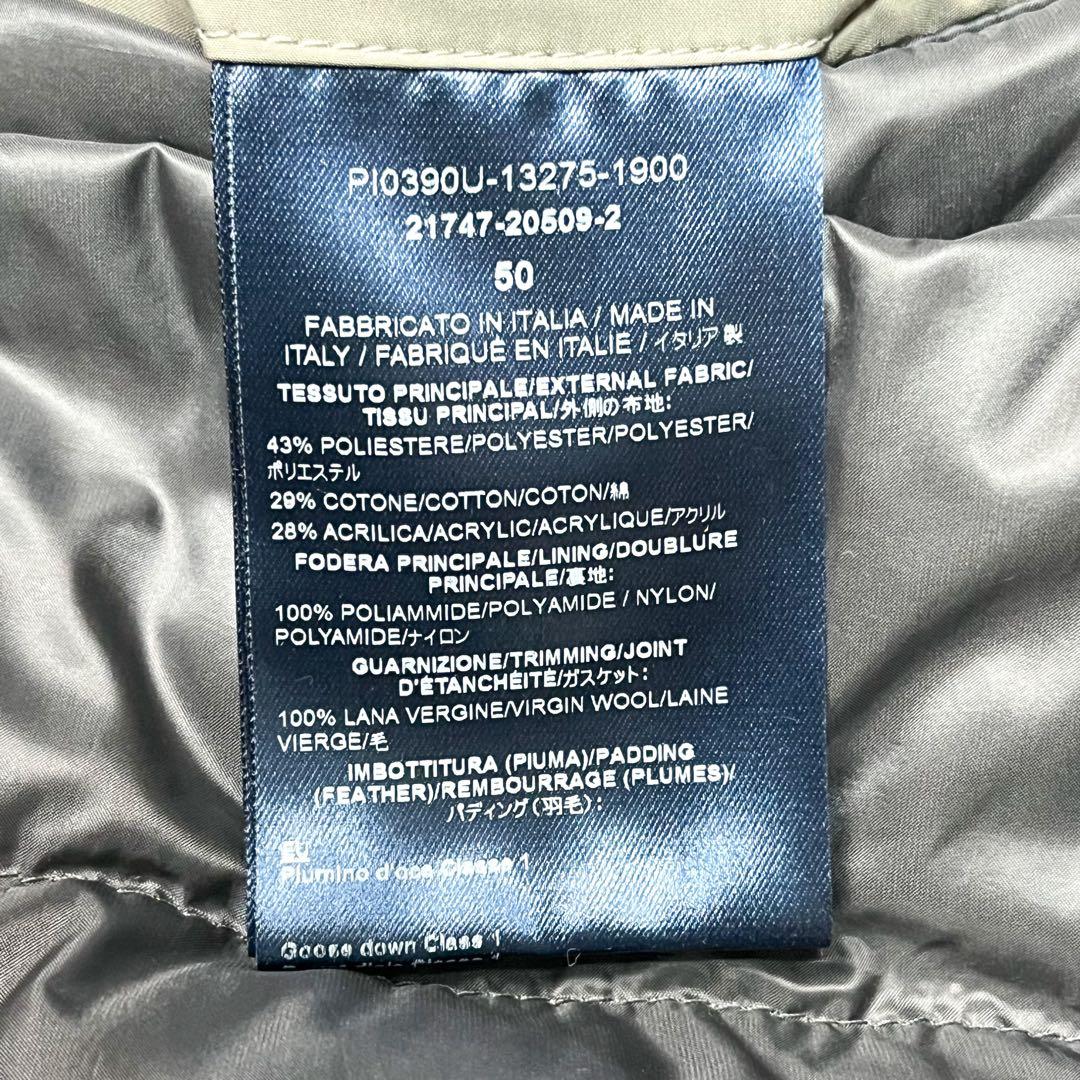 希少 ヘルノ ダウンジャケット チェスターコート型 ロゴプレート ダウンコート