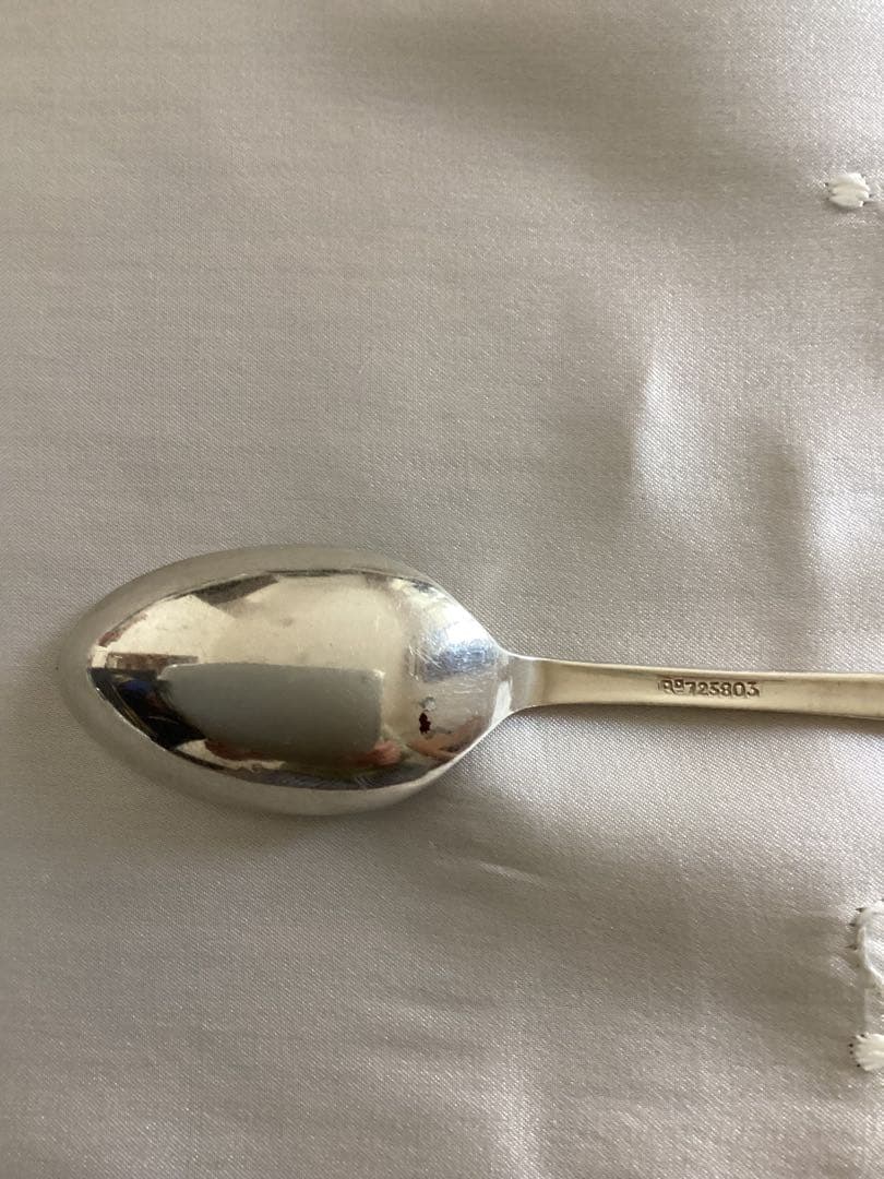 【ひろちゃん】英国　純銀　コーヒースプーン　　6本セット