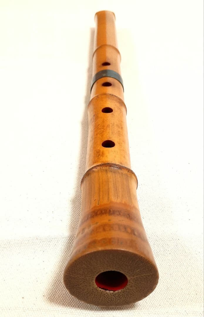 大井如水作☆半地無し一尺八寸管！100年前の名製管師の名管！