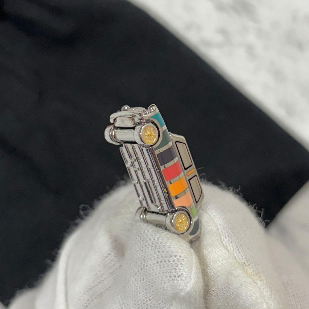 【美品】 Paul Smith ミニクーパー キーリング マルチストライプ