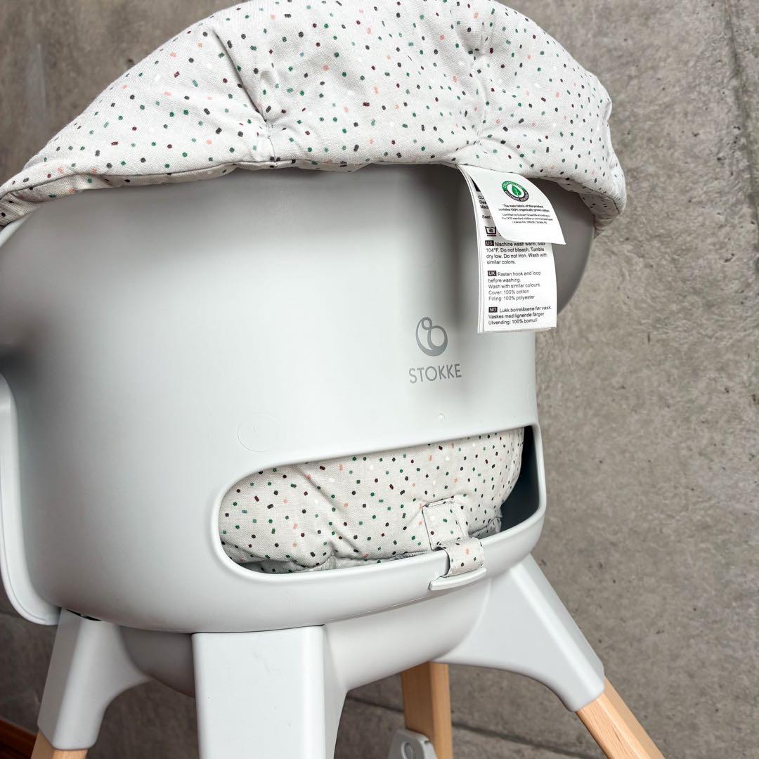 ストッケ　クリック　ハイチェア　グレー　クッション付