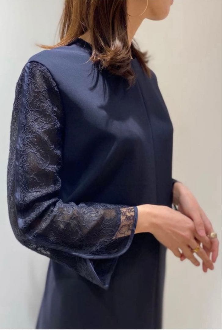 新品タグ付き　ボールジィ　ドライダブルクロス レースコンビワンピース