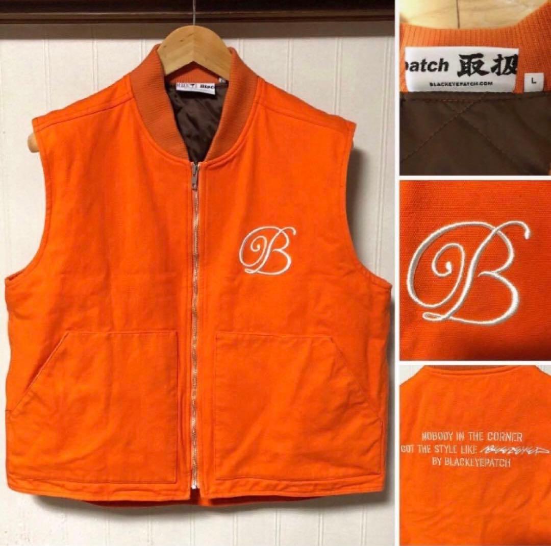 BlackEyePatch ブラックアイパッチ B エンブレム ダックベスト L