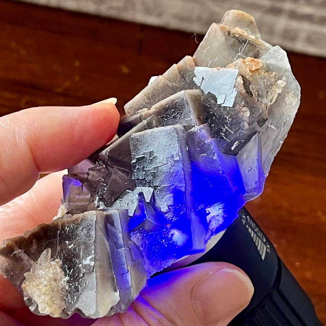 ゾーニング フローライト グレー 561.25ct 一点物 蛍石 原石 鑑賞石