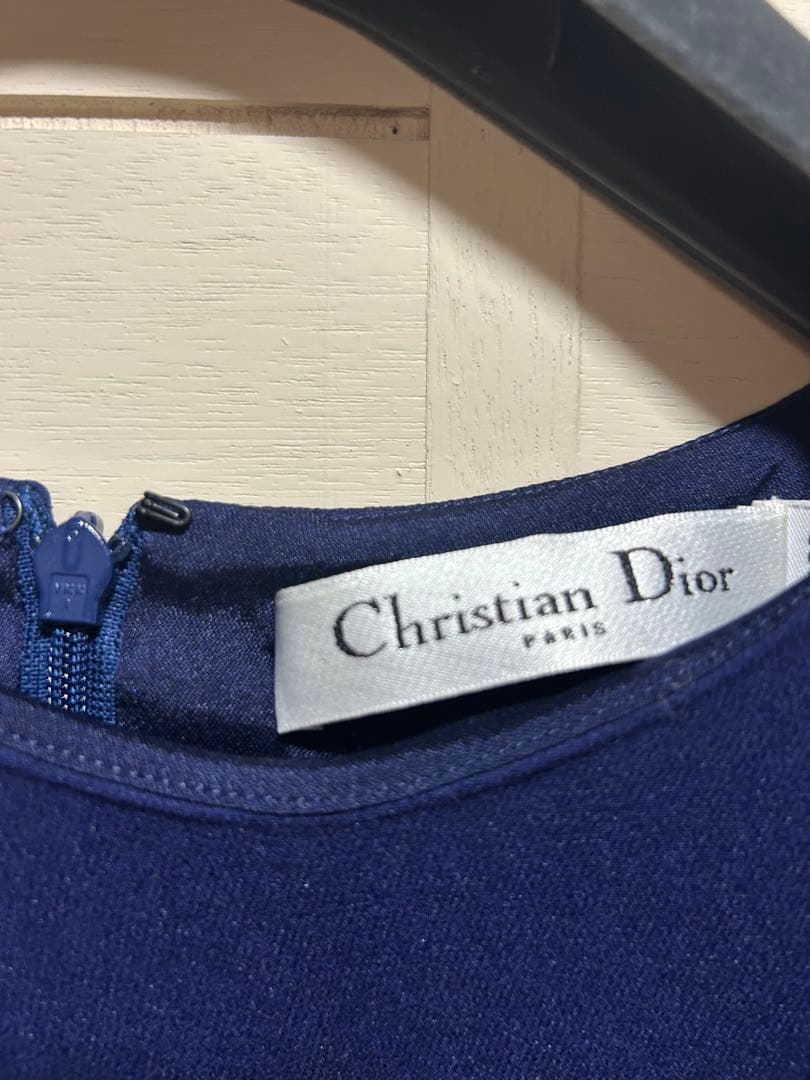 【オススメ】ディオール　ワンピース　ドレス　ネイビー　DIOR