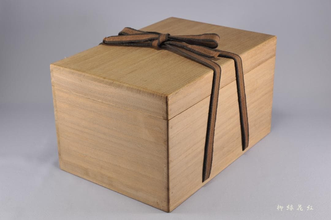 桃舟 鳳凰花蝶蒔絵 納戸硯箱 共箱