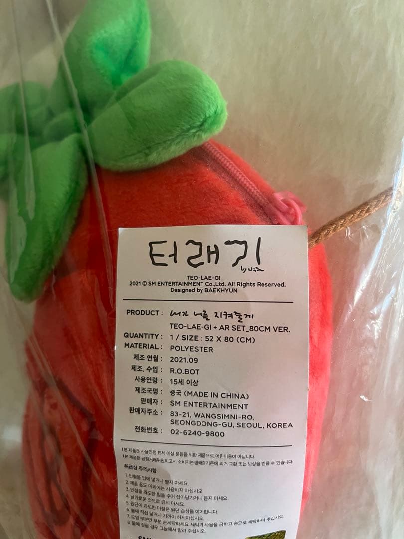 BAEKHYUN ベッキョン 大王トレギ　ぬいぐるみ　80cm