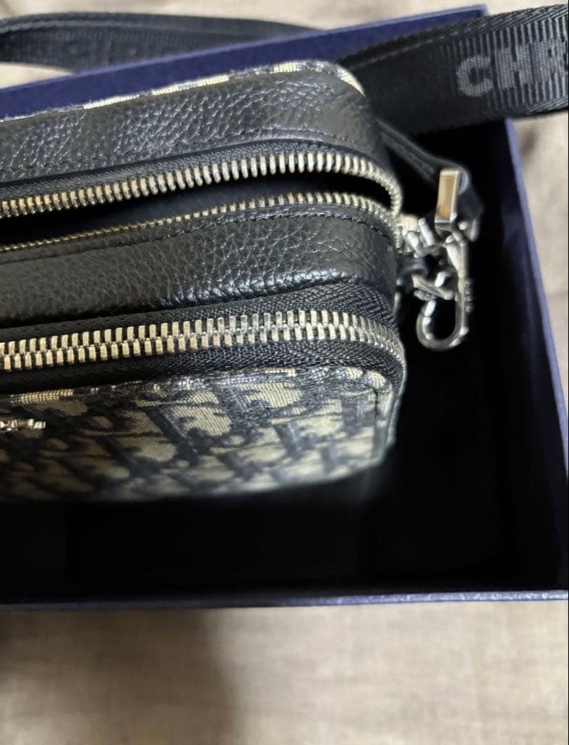 Dior ショルダーバッグ ネイビー/ベージュ