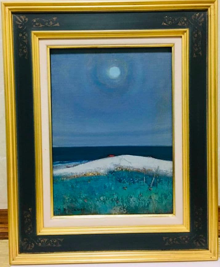 はまなすとオホーツク　油絵　F4(242×333mm)