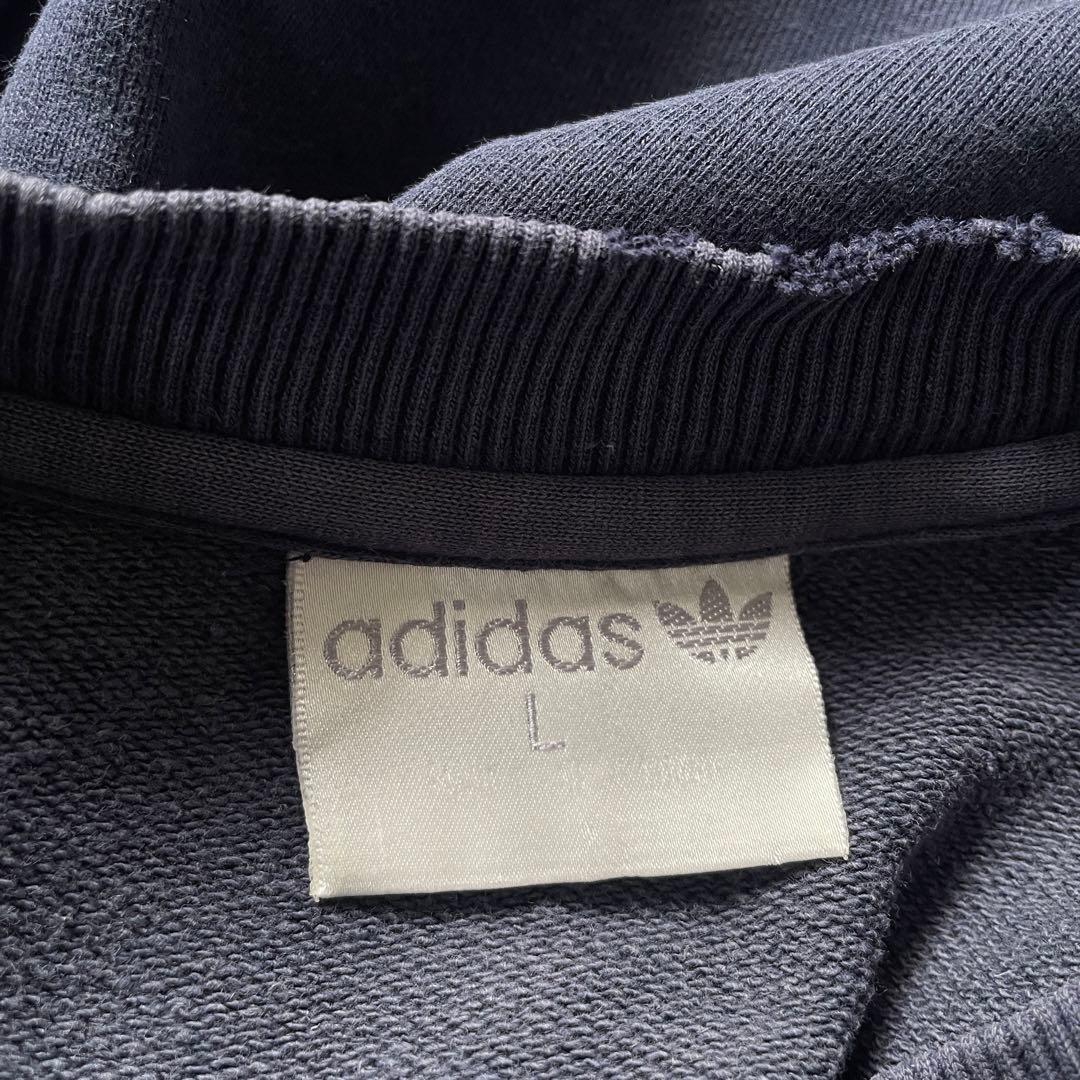 90's 銀タグ“adidas“短丈”grange boro sweat