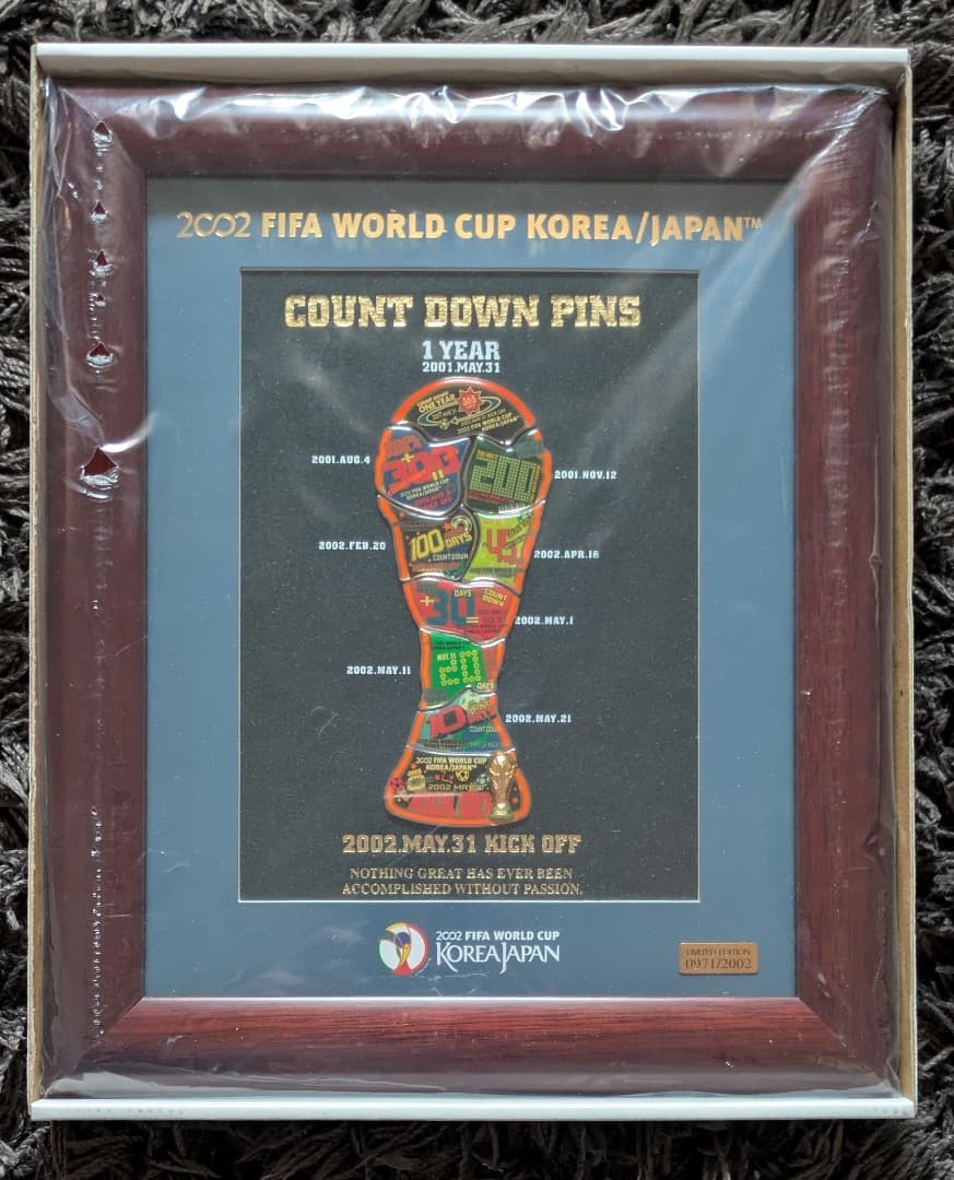 2002 FIFA サッカーワールドカップ カウントダウンピンセット/ケース付