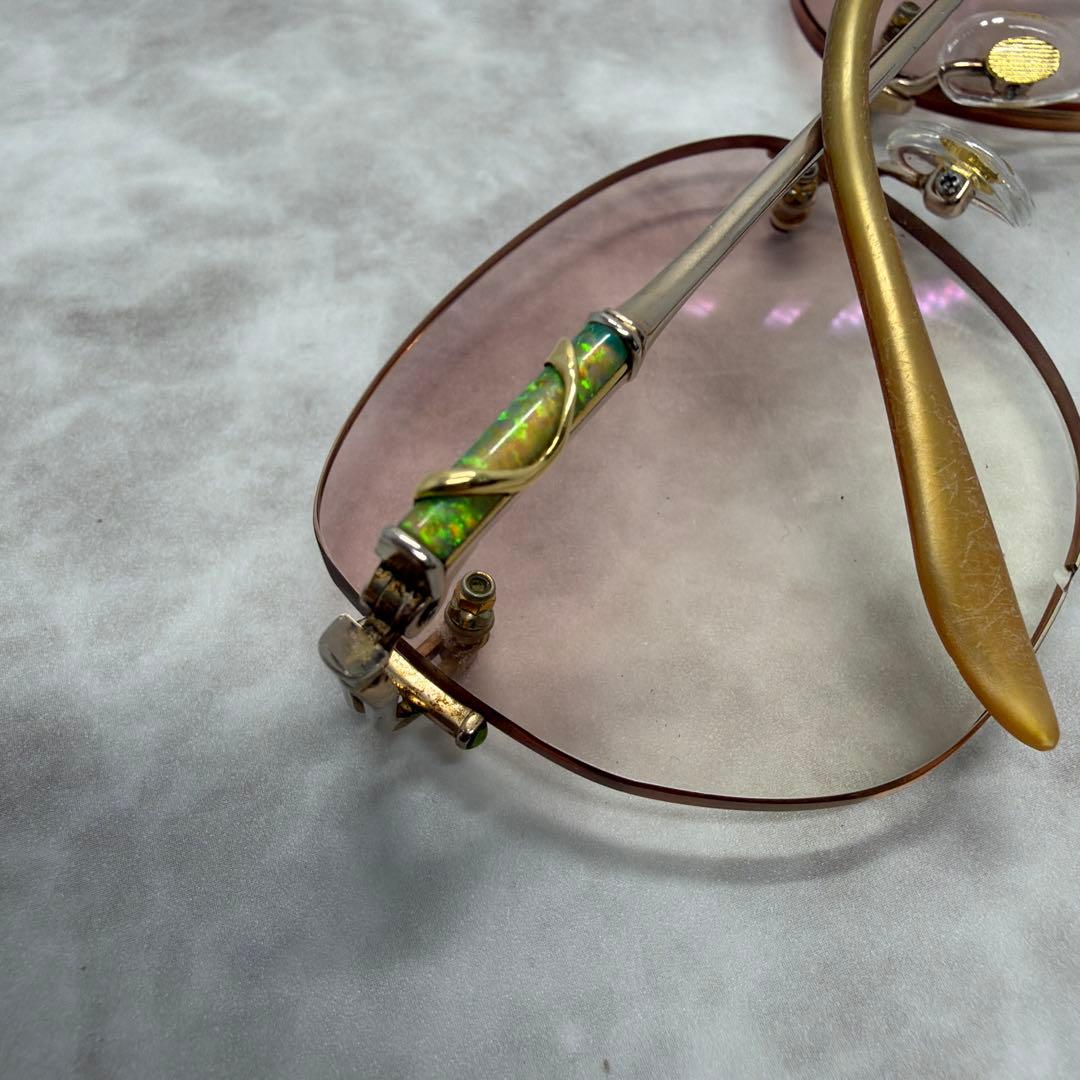 か*ギ様 LOUIS Century ルイスセンチュリー 18K 金 リムレスメ