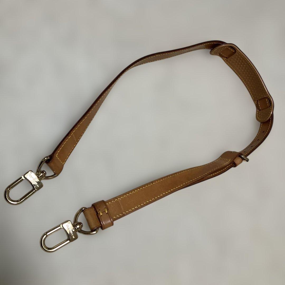 Louis Vuitton ブラウンレザーショルダーストラップ