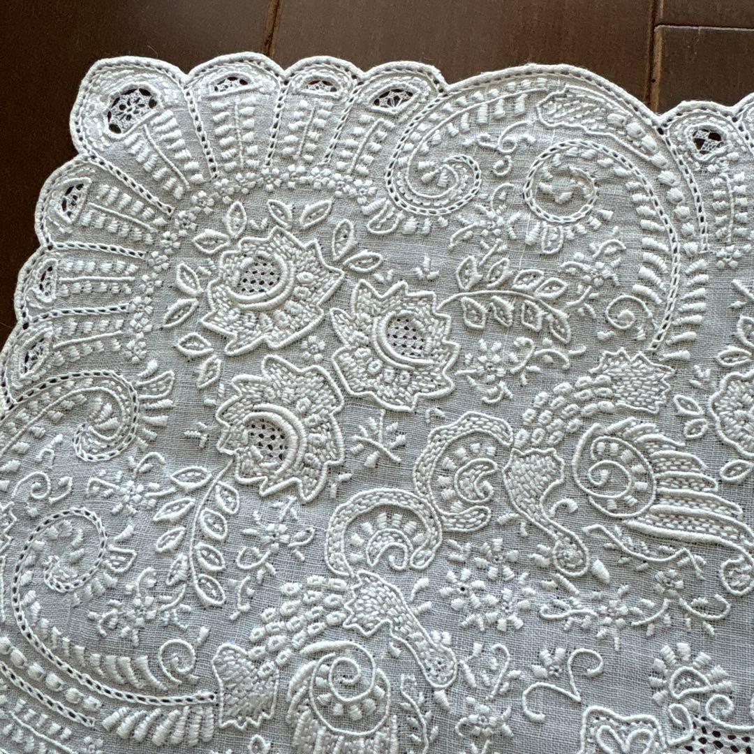 スワトウ　ハンカチ　汕頭　鳳凰　刺繍　SWATOW 花柄