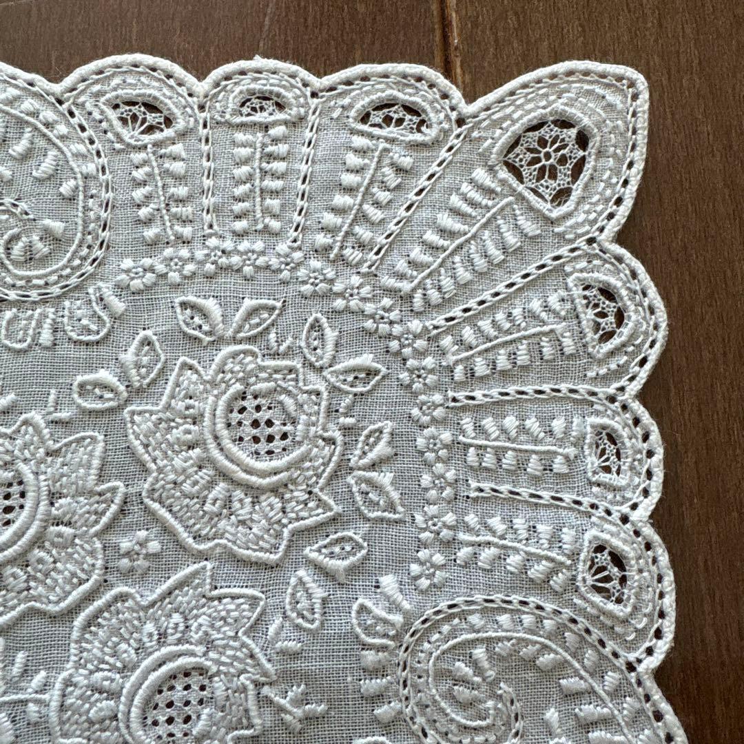 スワトウ　ハンカチ　汕頭　鳳凰　刺繍　SWATOW 花柄