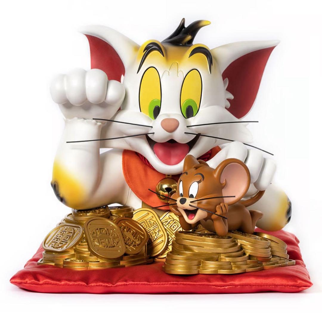 トムとジェリー・バスト　第2弾　招き猫　フィギュア 大型　希少品