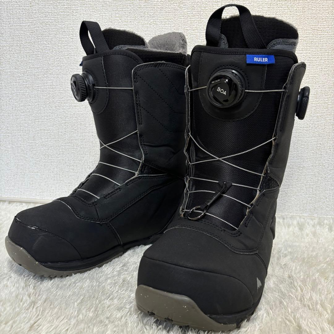 美品✨BurtonバートンRULER ダブル　ボアBOA 26.5cm ブラック