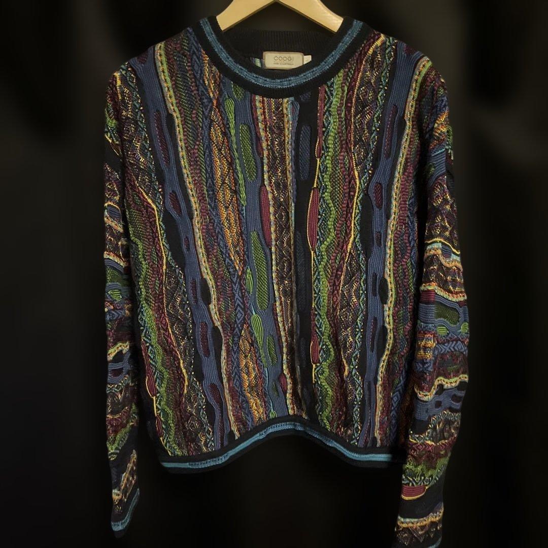 COOGI マルチカラーニットセーター