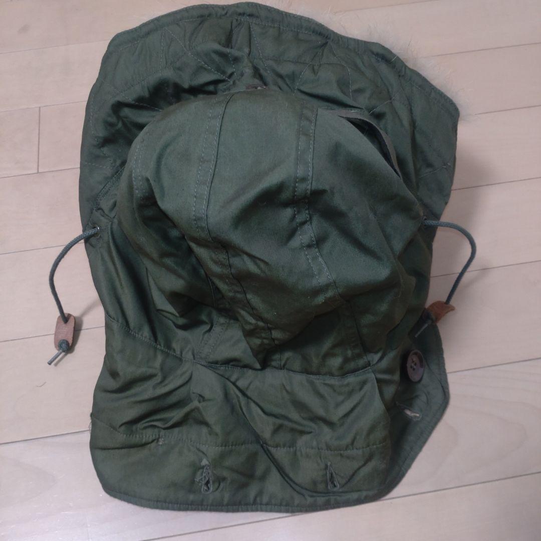 50s アメリカ軍 実物 M51 フード コヨーテファー ワイヤー付き 米軍実物