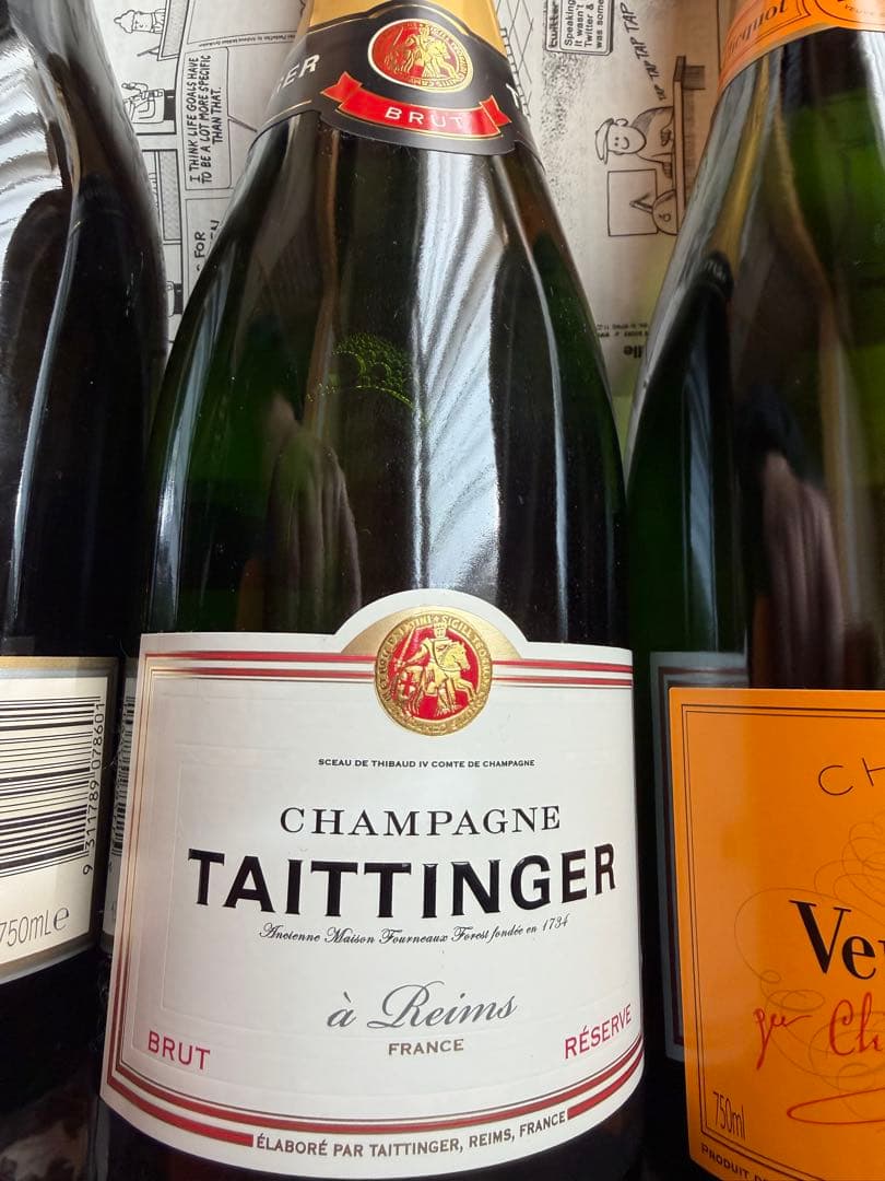 シャンパンセット　ヴーヴクリコ　テタンジェ　パイパーエドシック　４本