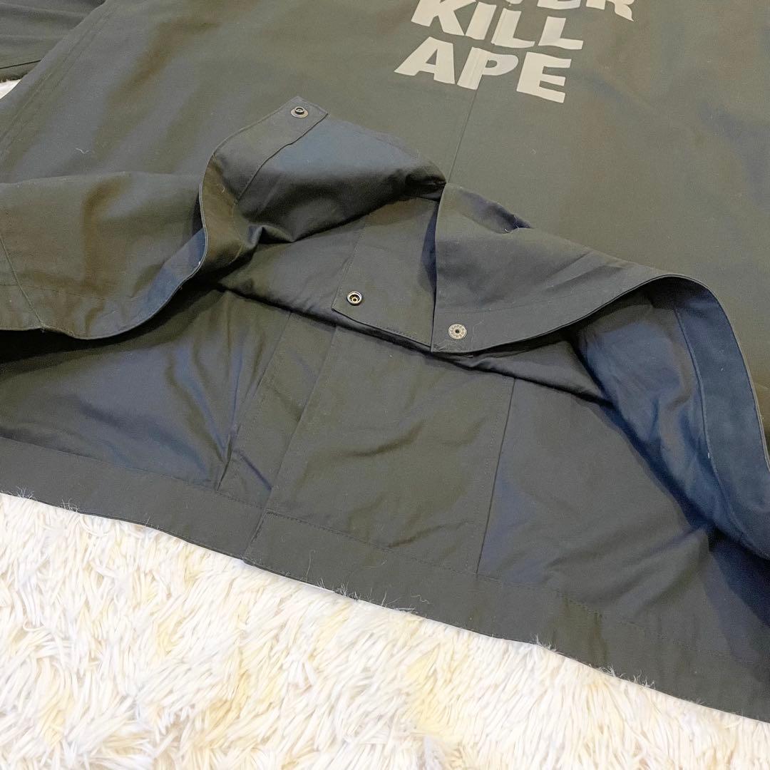 A BATHING APE エイプ モッズコート ブラック XLサイズ