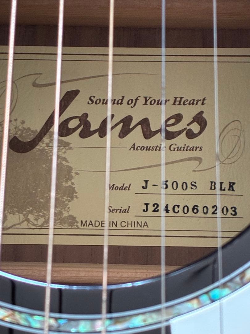 James J-500S Black PU付き2024年製美品