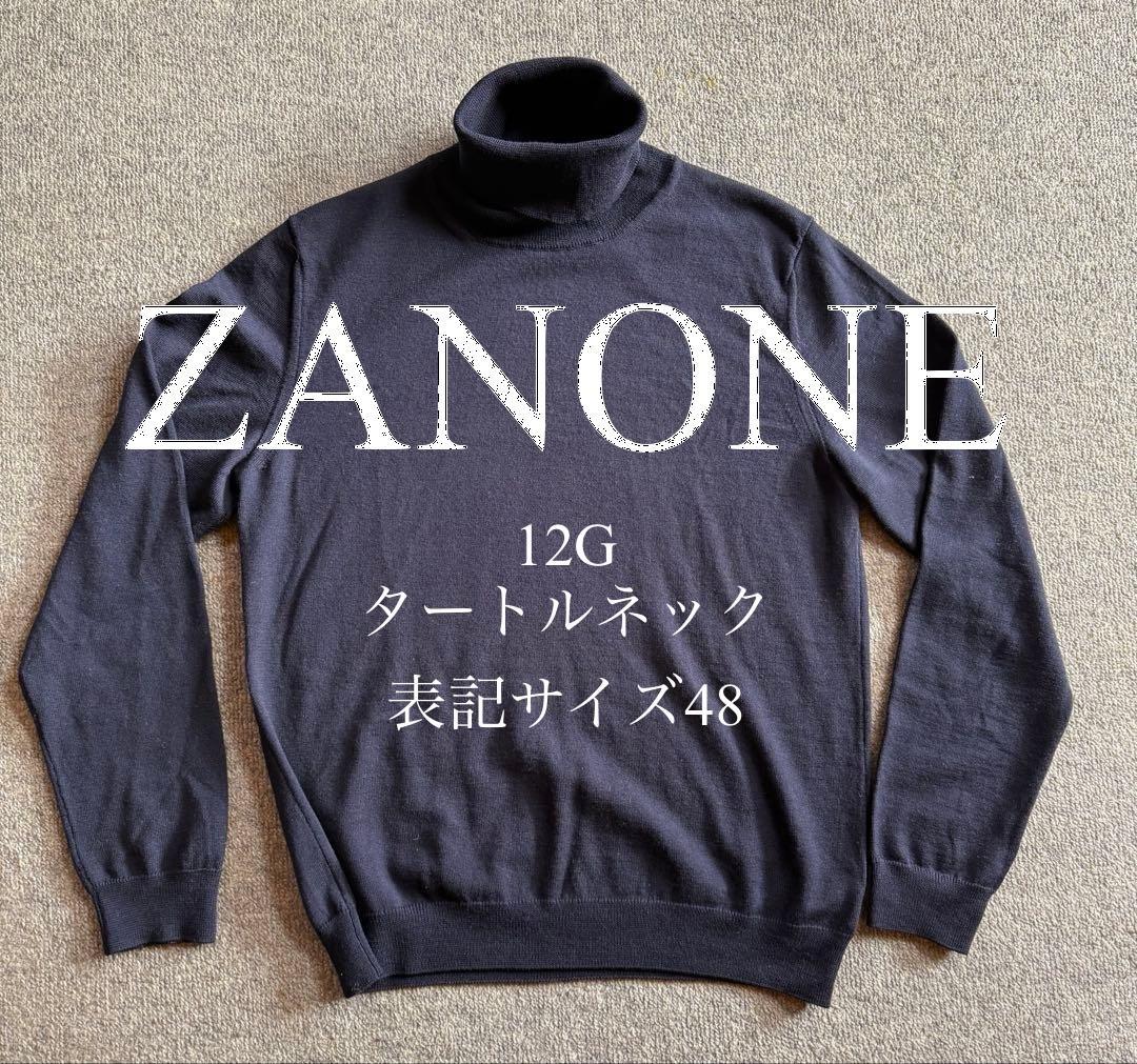 ZANONE ザノーネ12G ハイゲージ タートルネックニット48