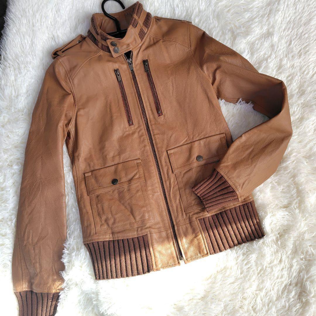 【美品】ヒステリックグラマー　ピッグスキン　ライダース　レザー　ジャケット