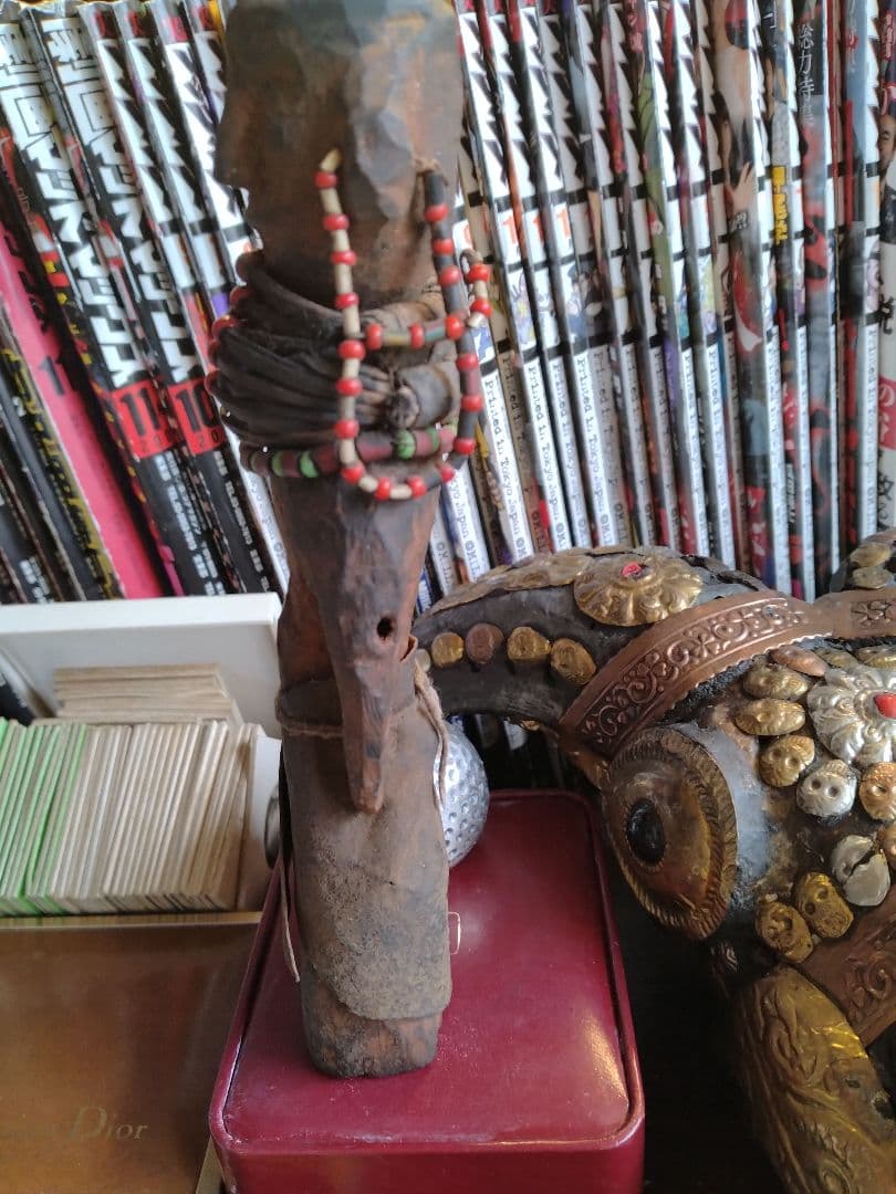 呪物　プリミティブアート　アフリカ　ケニア　キクユ族　トゥルカナ族　木彫人形