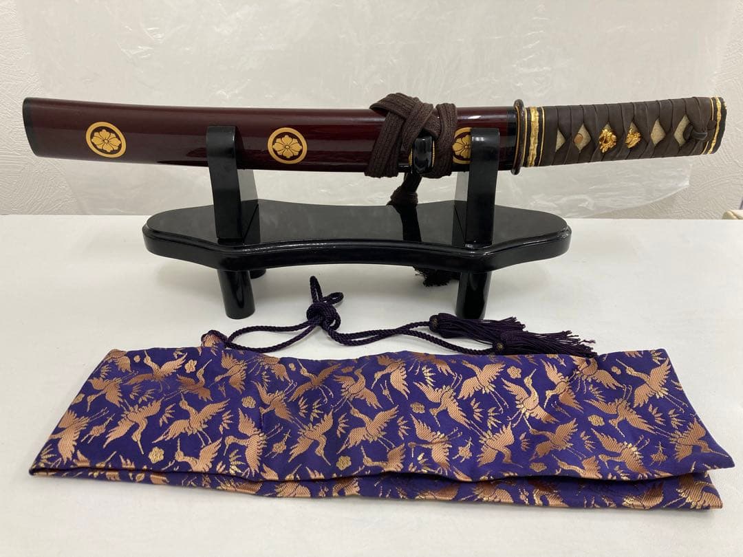【希少/美品】模造刀　日本刀　KATANA 赤鞘付き 30cm
