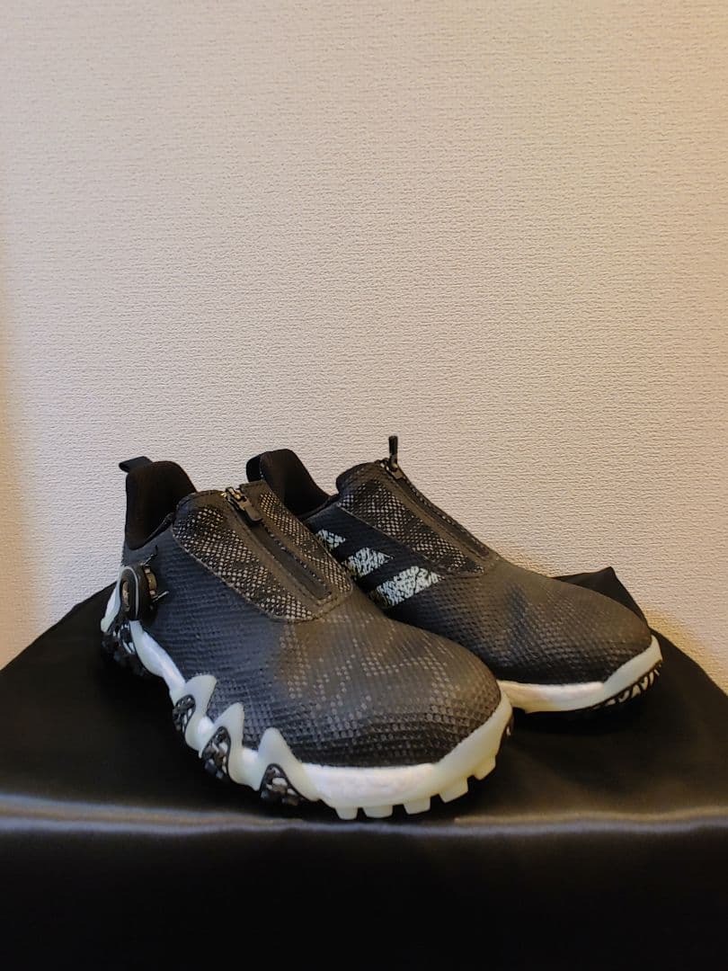 adidas　ゴルフ　24.0センチ ゴルフシューズ スパイク　ブラック