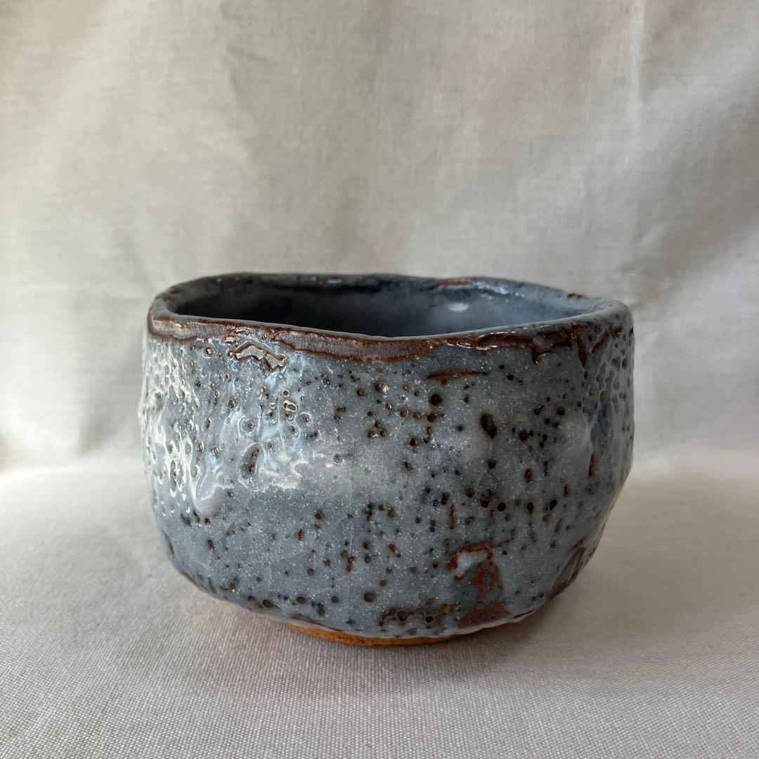 林亮次　鼠志野　荘山窯　茶碗　抹茶椀　茶道具　ヴィンテージ　美濃焼　岐阜県岐阜市