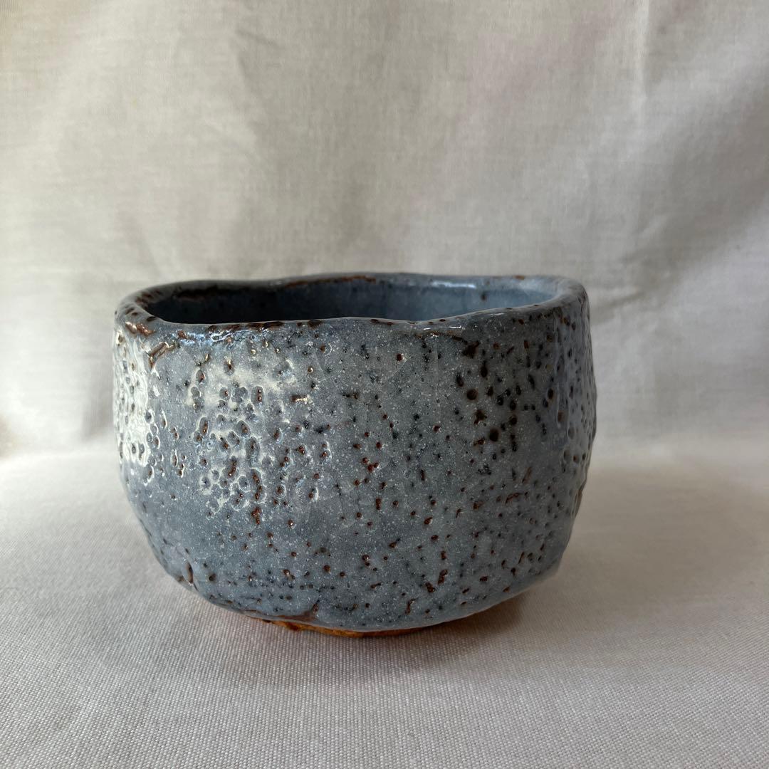 林亮次　鼠志野　荘山窯　茶碗　抹茶椀　茶道具　ヴィンテージ　美濃焼　岐阜県岐阜市
